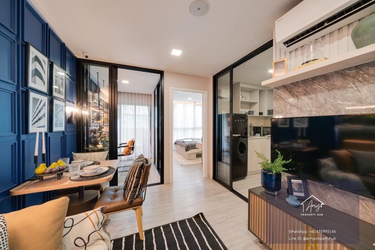 Atmoz Portrait Srisamarn | 1 Bedroom Plus 31.20–34.00 ตร.ม. | ห้องกว้าง ฟังก์ชันครบ เหมาะอยู่เอง เฟอร์ครบพร้อมเข้าอยู่ ใกล้ทางด่วนศรีสมาน เริ่มเพียง 2.79 ล้านบาท!