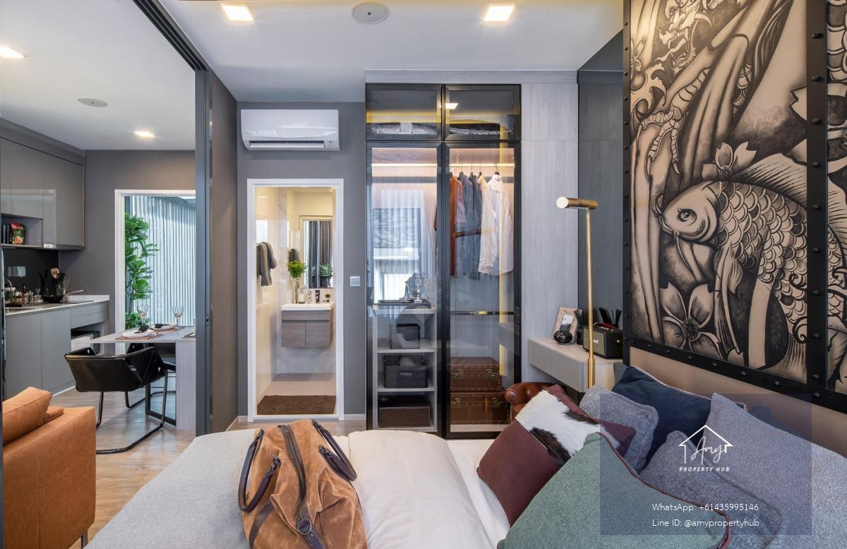 Modiz Rhyme Ramkhamhaeng | 1 Bedroom Extra 29.92 ตร.ม. | Fully Furnished พร้อมเข้าอยู่ ใกล้ MRT รามคำแหง เริ่มเพียง ~3 ล้านบาท